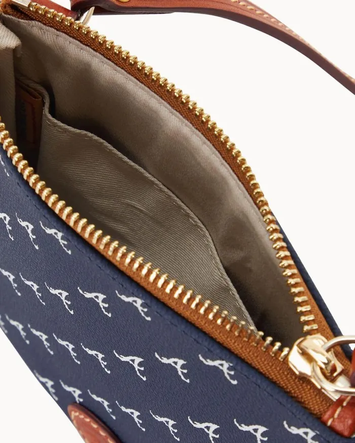 MLB Braves Small North South Top Zip Crossbody Braves Women Dooney and Bourke Crossbodies MLB Braves Small North South Top Zip Crossbody Braves Women Dooney and Bourke Crossbodies