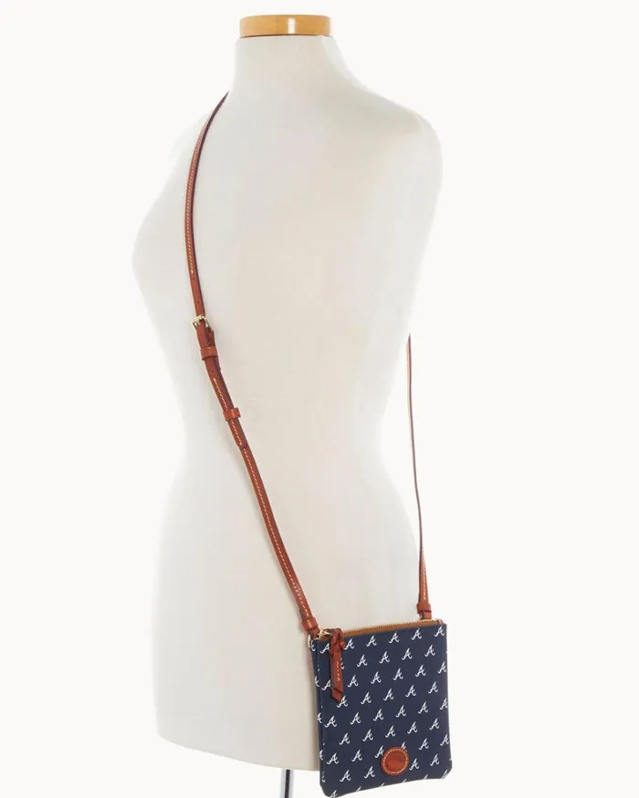 MLB Braves Small North South Top Zip Crossbody Braves Women Dooney and Bourke Crossbodies MLB Braves Small North South Top Zip Crossbody Braves Women Dooney and Bourke Crossbodies