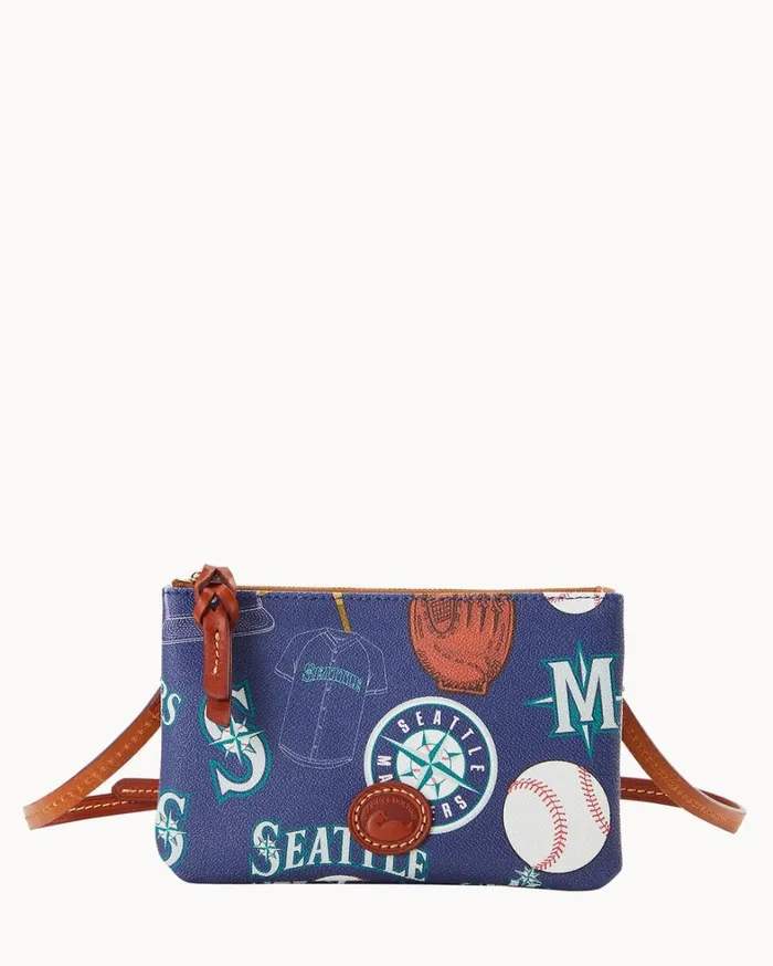 MLB Mariners Top Zip Crossbody Mariners Women Dooney and Bourke Crossbodies