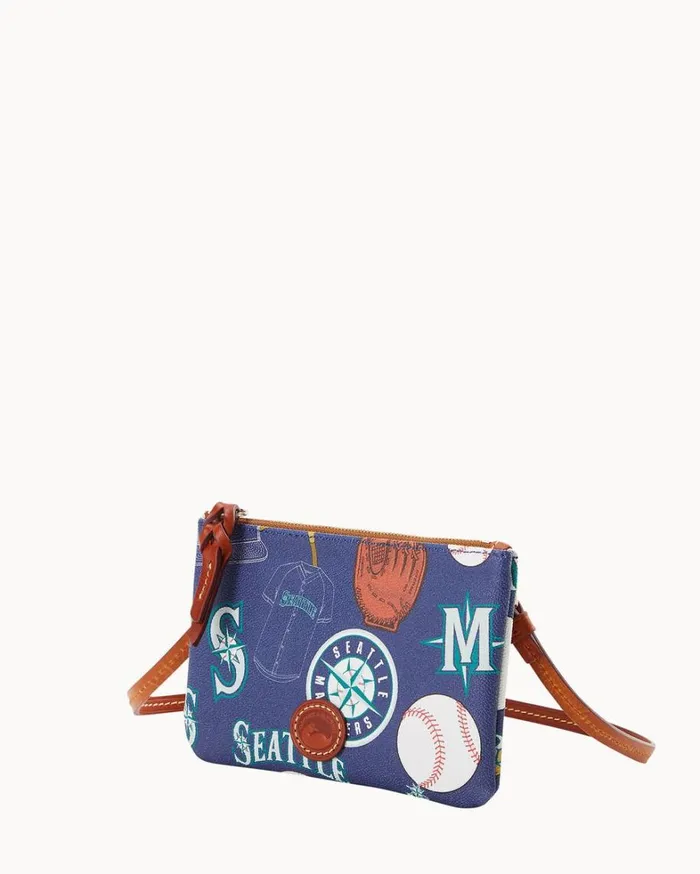 MLB Mariners Top Zip Crossbody Mariners Women Dooney and Bourke Crossbodies MLB Mariners Top Zip Crossbody Mariners Women Dooney and Bourke Crossbodies