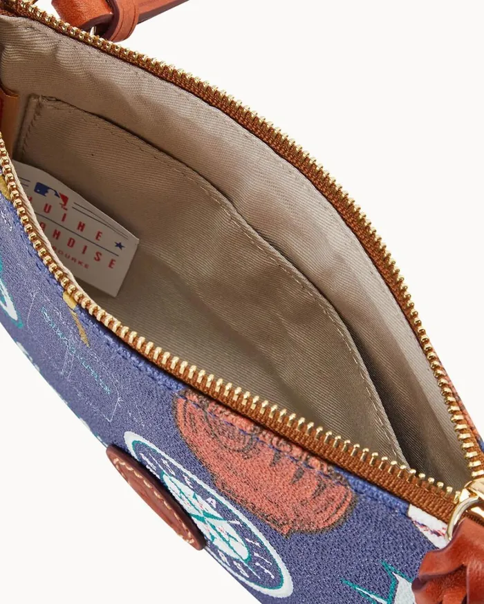 MLB Mariners Top Zip Crossbody Mariners Women Dooney and Bourke Crossbodies MLB Mariners Top Zip Crossbody Mariners Women Dooney and Bourke Crossbodies