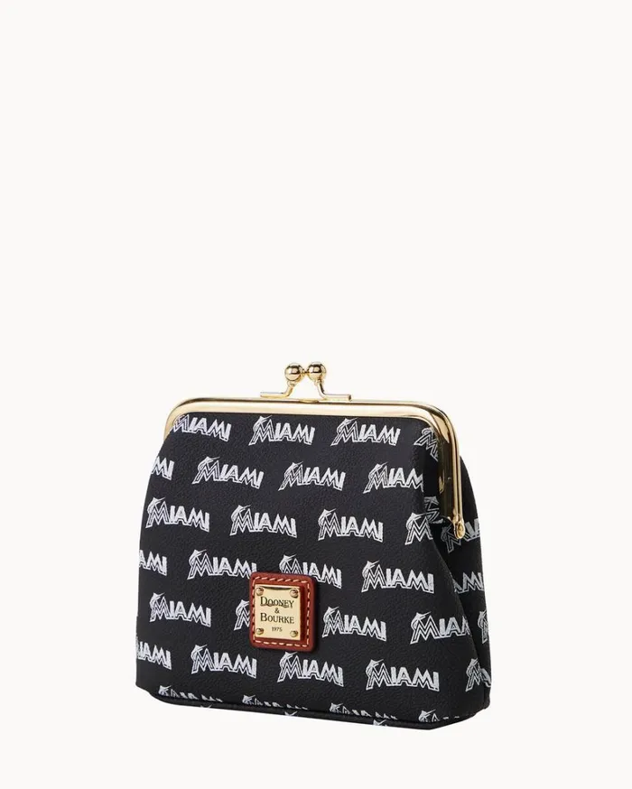 MLB Marlins Large Framed Purse Marlins Women Dooney and Bourke Wallets MLB Marlins Large Framed Purse Marlins Women Dooney and Bourke Wallets