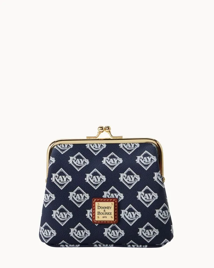 MLB Rays Large Framed Purse Rays Women Dooney and Bourke Wallets