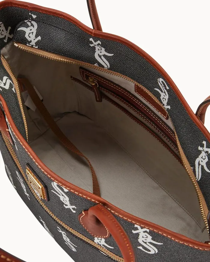 MLB White Sox Tote White Sox Women Dooney and Bourke Totes MLB White Sox Tote White Sox Women Dooney and Bourke Totes