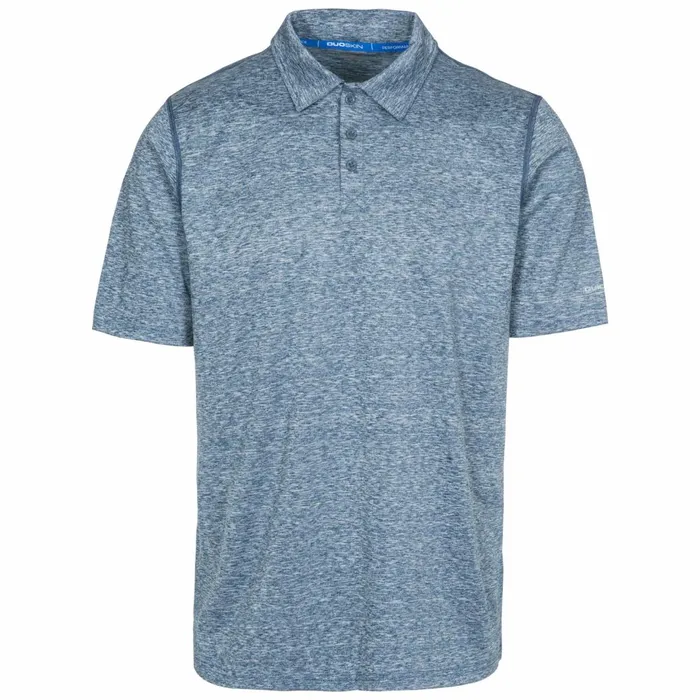 Monocle Quick Dry Polo Shirt Navy Men Trespass TShirts