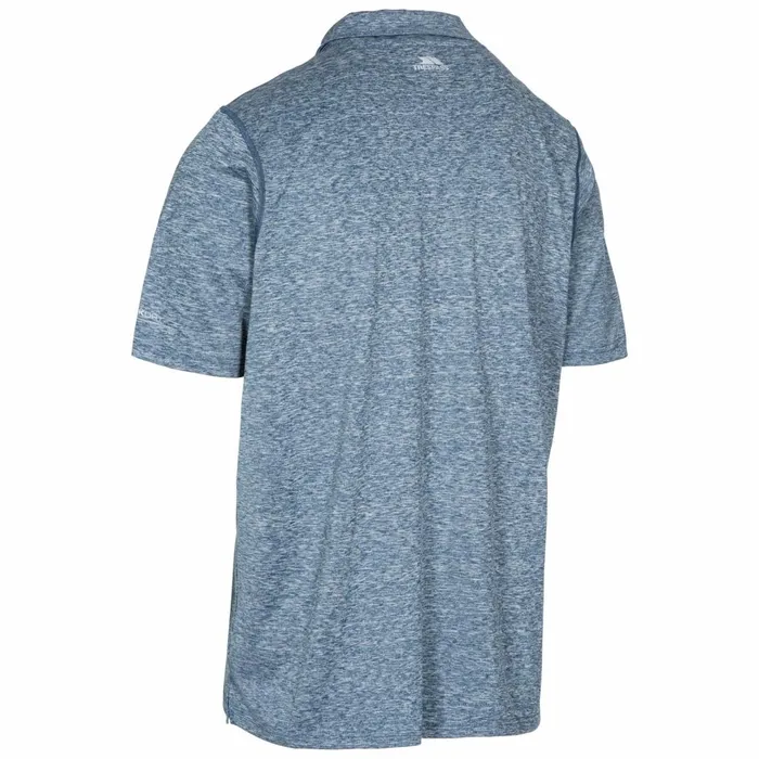 Monocle Quick Dry Polo Shirt Navy Men Trespass TShirts