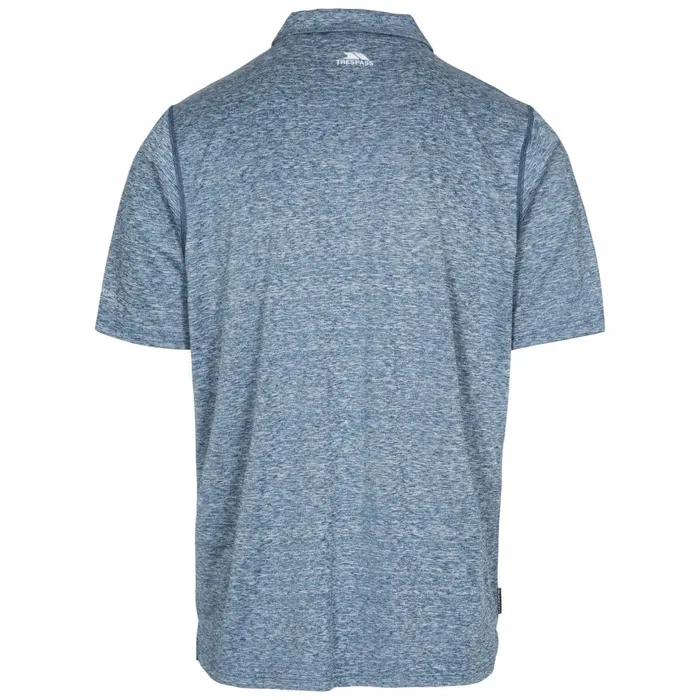 Monocle Quick Dry Polo Shirt Navy Men Trespass TShirts