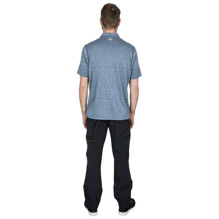 Monocle Quick Dry Polo Shirt Navy Men Trespass TShirts