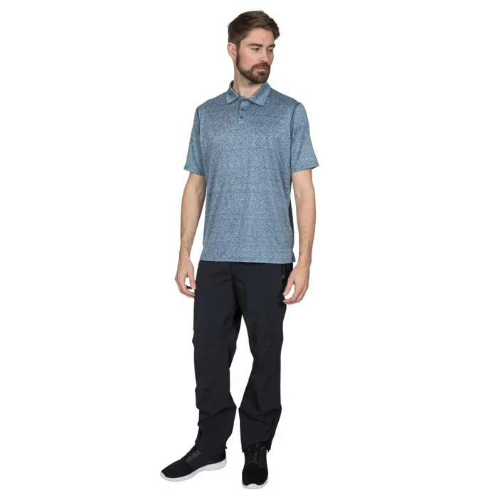 Monocle Quick Dry Polo Shirt Navy Men Trespass TShirts