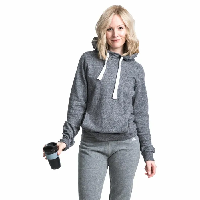 Nancy Pull Over Hoodie Dark Grey Marl Women Trespass Hoodies