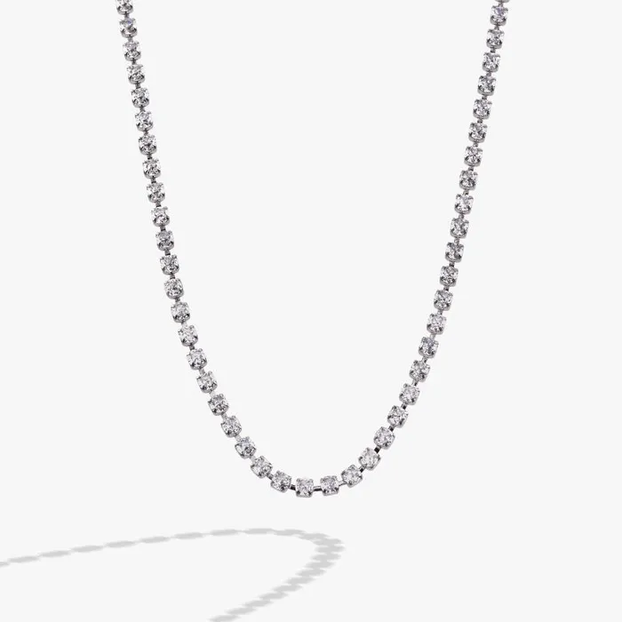 Necklaces Women Alex And Ani Crystal Tennis Chain Necklace Stainless Steel Silver Necklaces Women Alex And Ani Crystal Tennis Chain Necklace Stainless Steel Silver
