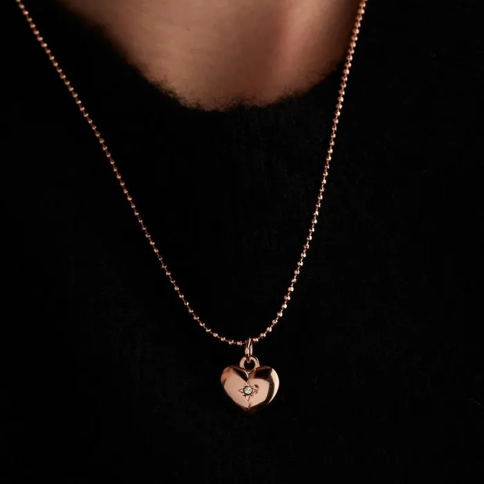 Necklaces Women Alex And Ani Dainty Heart Necklace Shiny Rose Gold