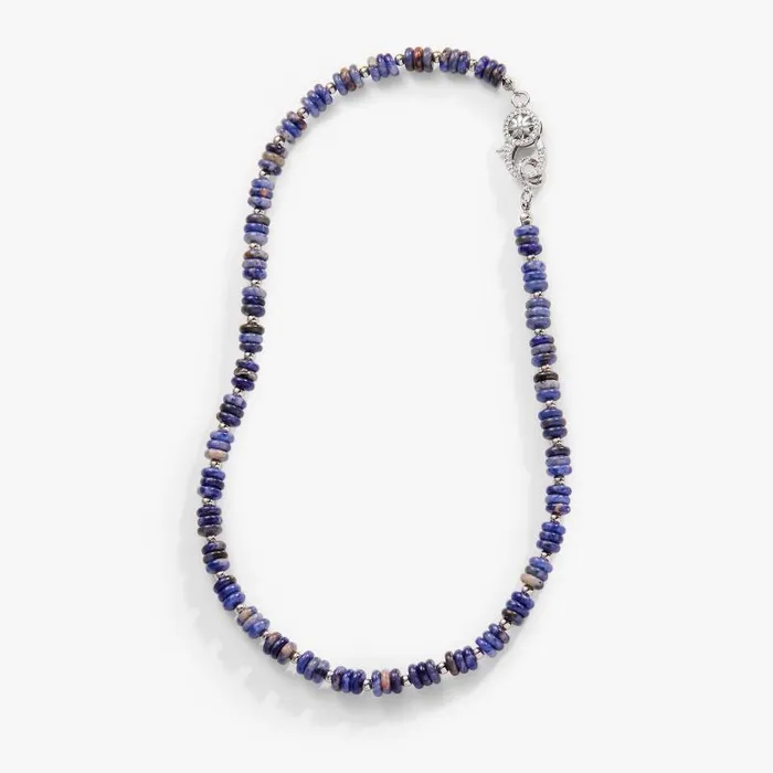 Necklaces Women Alex And Ani Sodalite Carabiner Necklace Shiny Silver