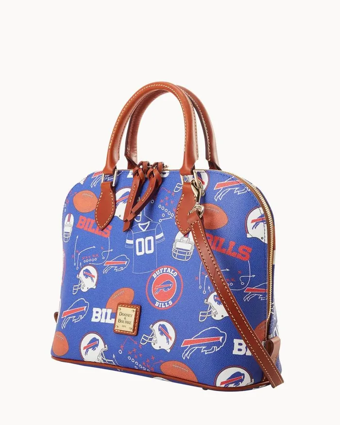 NFL Bills Zip Zip Satchel Bills Women Dooney and Bourke Satchels NFL Bills Zip Zip Satchel Bills Women Dooney and Bourke Satchels
