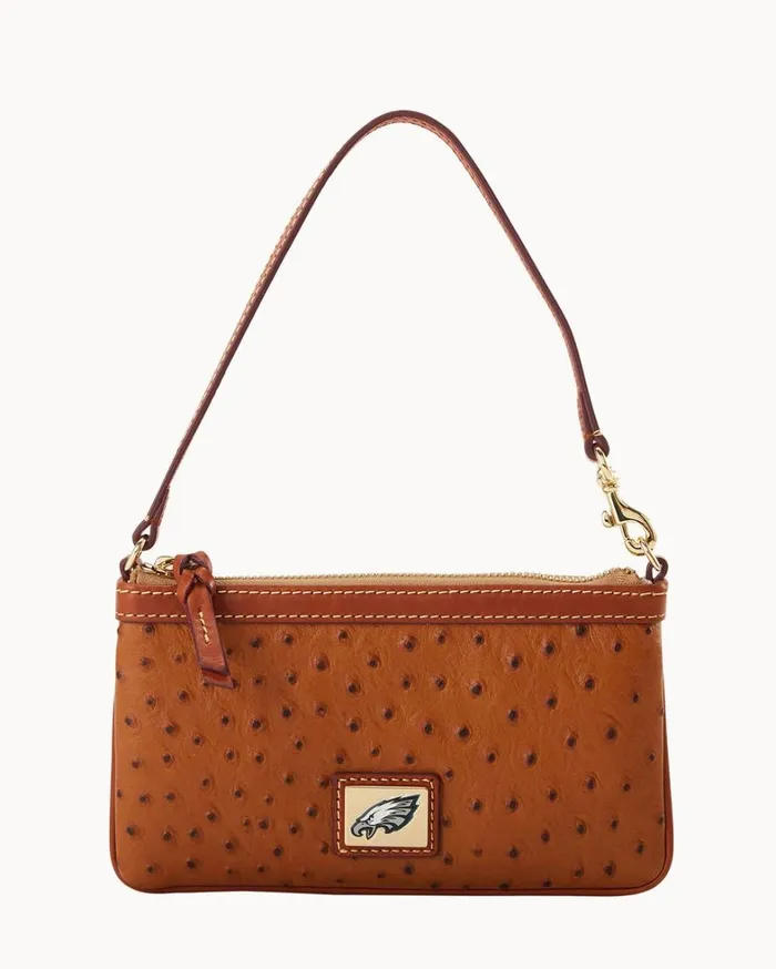 NFL Eagles Large Slim Wristlet Eagles Women Dooney and Bourke Wallets