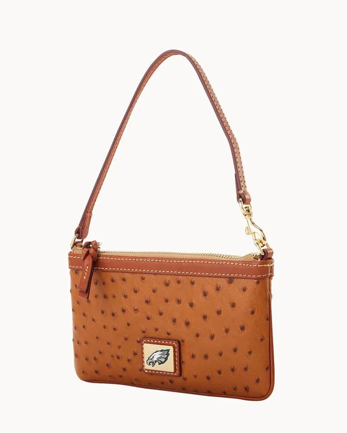 NFL Eagles Large Slim Wristlet Eagles Women Dooney and Bourke Wallets NFL Eagles Large Slim Wristlet Eagles Women Dooney and Bourke Wallets