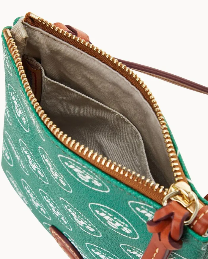 NFL Jets Small North South Top Zip Crossbody Jets Women Dooney and Bourke Crossbodies NFL Jets Small North South Top Zip Crossbody Jets Women Dooney and Bourke Crossbodies