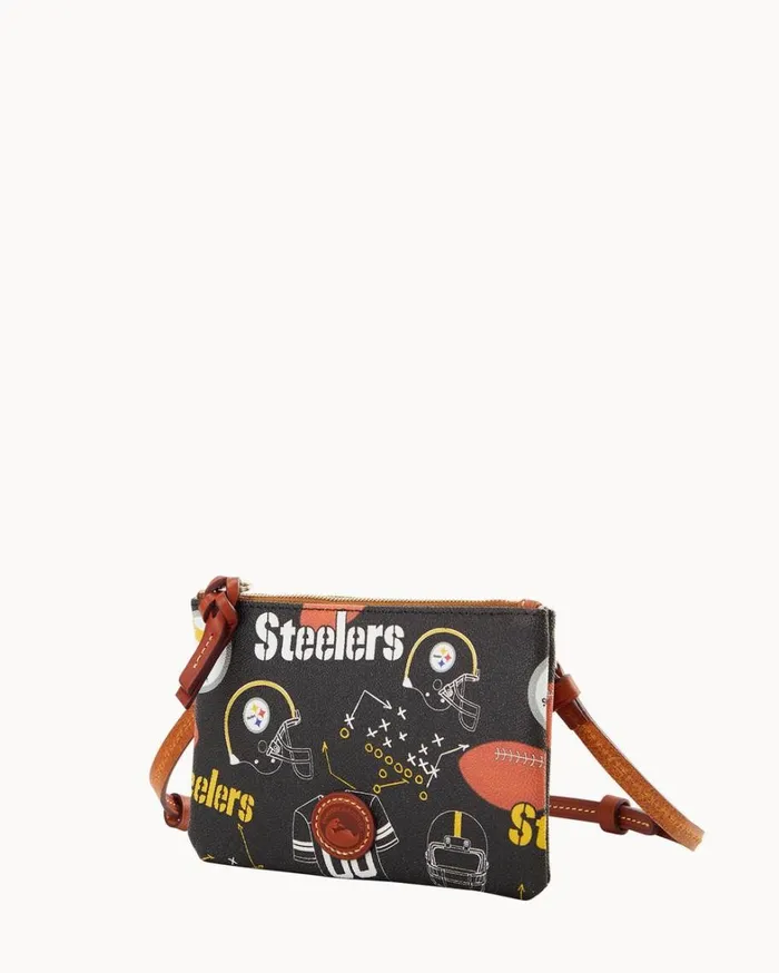 NFL Steelers Top Zip Crossbody Steelers Women Dooney and Bourke Crossbodies