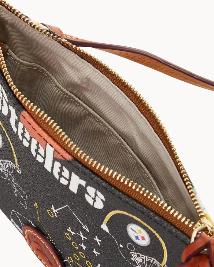 NFL Steelers Top Zip Crossbody Steelers Women Dooney and Bourke Crossbodies