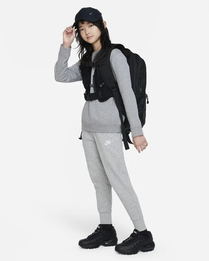 Older Kids 7 8211 15 Years Kids Nike Sportswear Club Fleece Dark Grey Heatherbase Greywhite