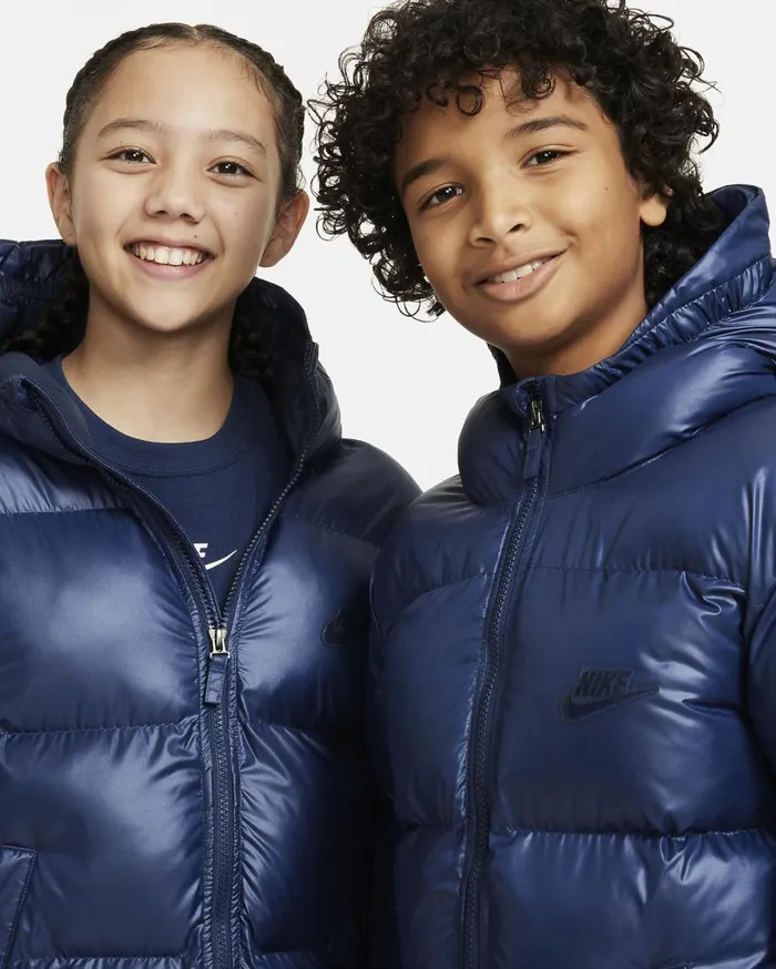 Older Kids 7 8211 15 Years Kids Nike Sportswear Heavyweight Synthetic Fill EasyOn Midnight Navyobsidianobsidian