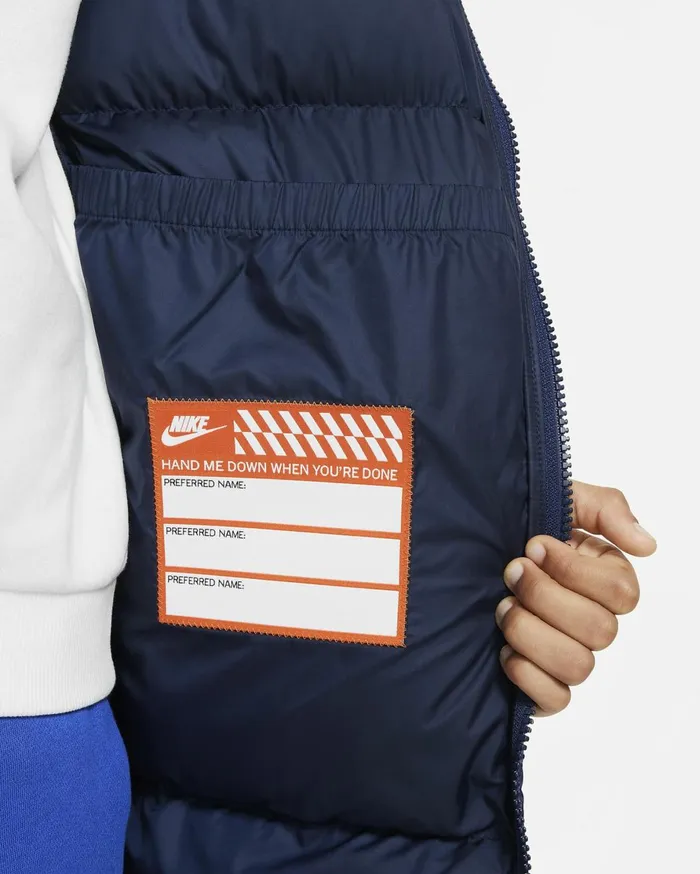 Older Kids 7 8211 15 Years Kids Nike Sportswear Heavyweight Synthetic Fill EasyOn Midnight Navyobsidianobsidian
