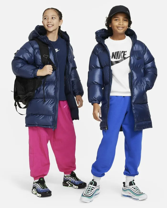 Older Kids 7 8211 15 Years Kids Nike Sportswear Heavyweight Synthetic Fill EasyOn Midnight Navyobsidianobsidian