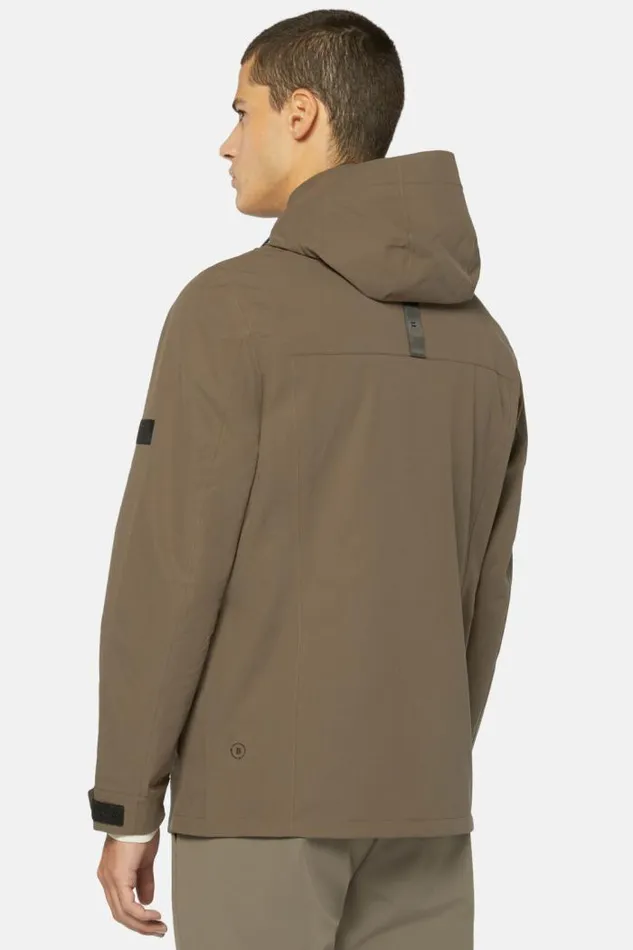 Outerwear Men Boggi Milano B Tech Recycled Technical Fabric Field Jacket Brown