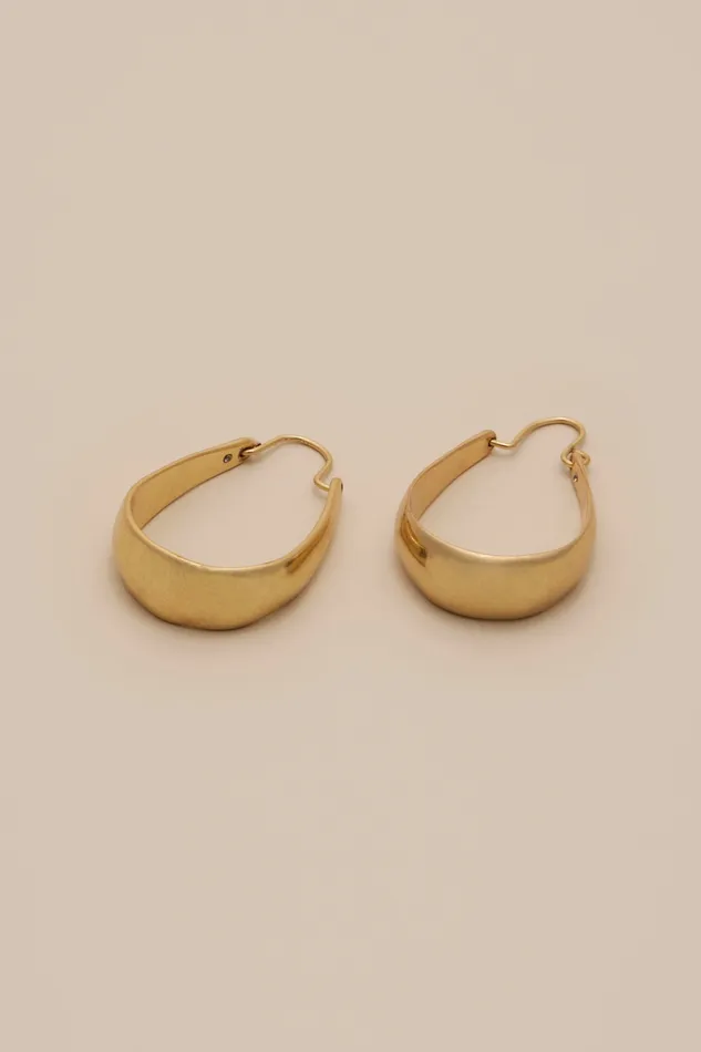 Oval Hoop Earrings Gold Women Lucky Brand Jewelry