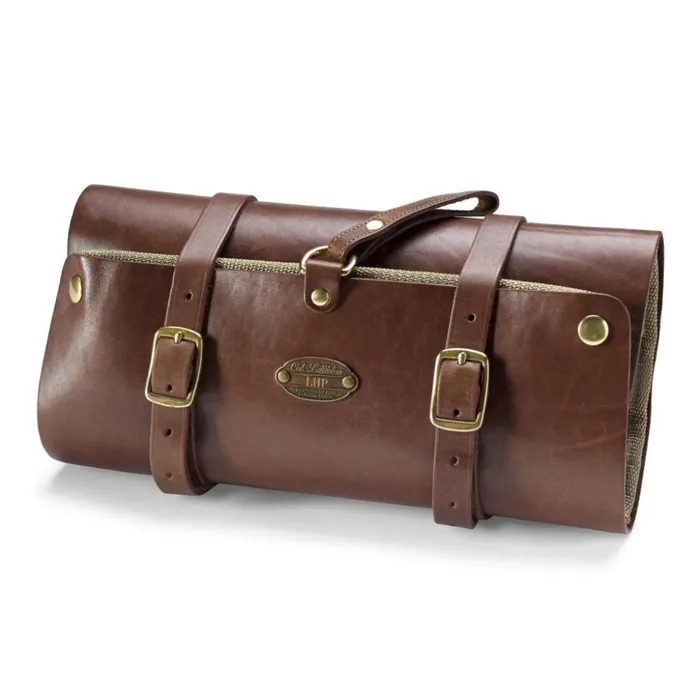 Packs and Bags Men Orvis Genuine Leather Shave Kit Brown