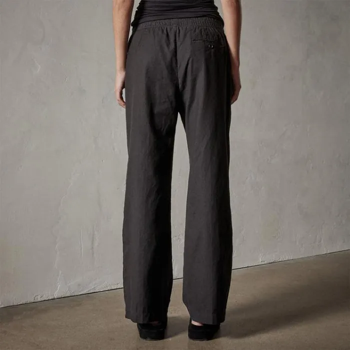 PantsDenim Women James Perse Canyon Linen Pant Black