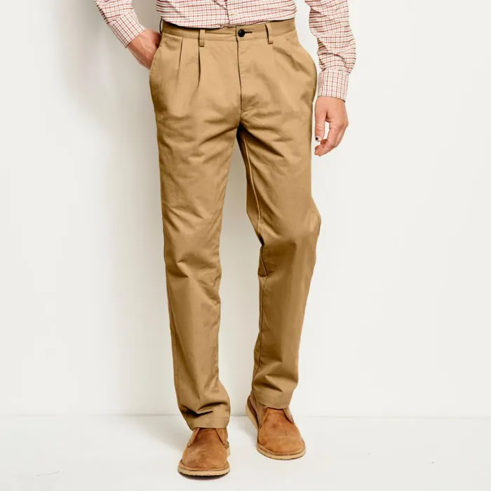 Pants Men Orvis Ultimate Khakis Pleated Front Field Khaki