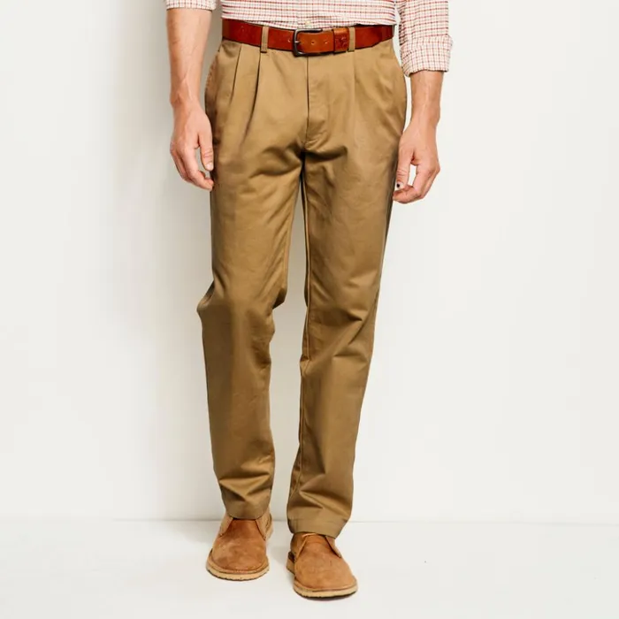 Pants Men Orvis Ultimate Khakis Pleated Front Field Khaki