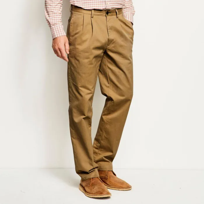 Pants Men Orvis Ultimate Khakis Pleated Front Field Khaki