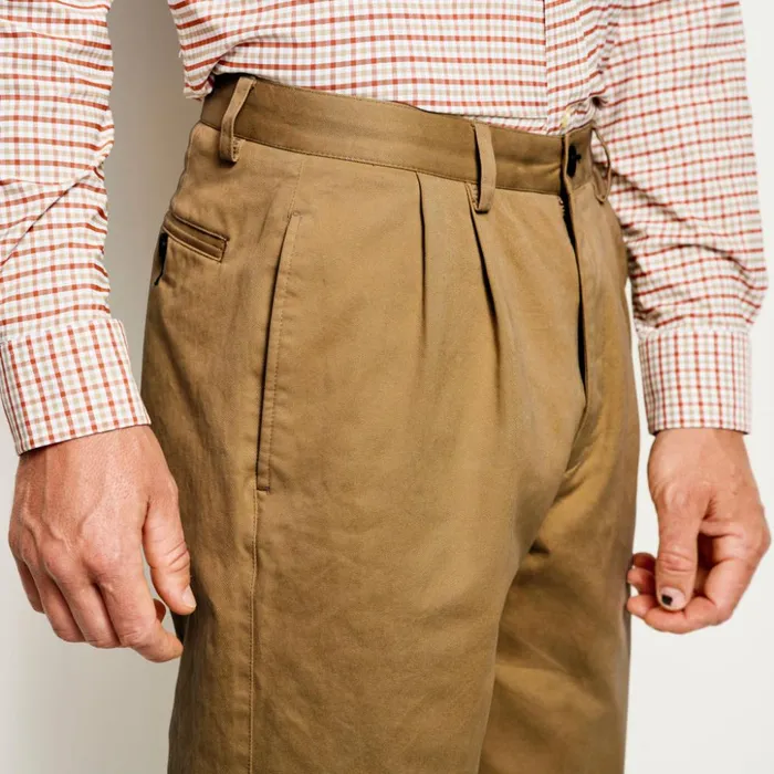 Pants Men Orvis Ultimate Khakis Pleated Front Field Khaki