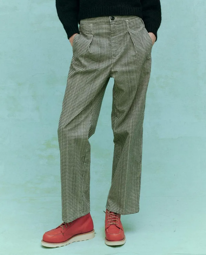 Pants Women The Great The Parker Trouser Vintage Houndstooth