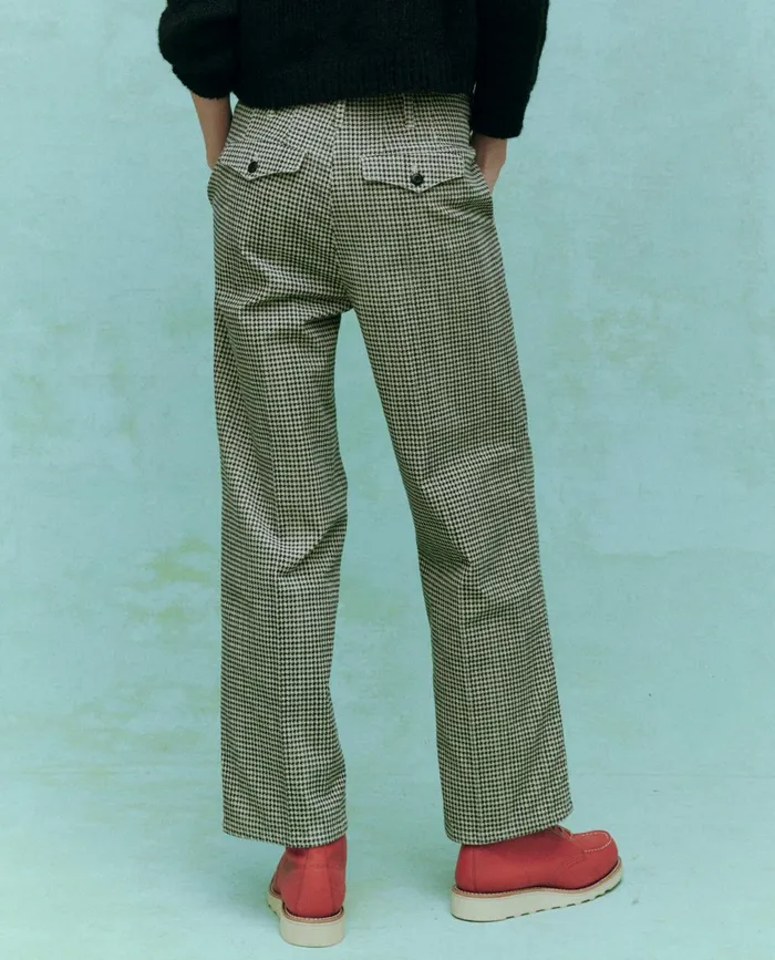 Pants Women The Great The Parker Trouser Vintage Houndstooth Pants Women The Great The Parker Trouser Vintage Houndstooth