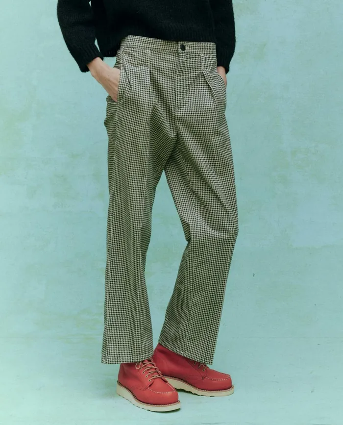 Pants Women The Great The Parker Trouser Vintage Houndstooth Pants Women The Great The Parker Trouser Vintage Houndstooth
