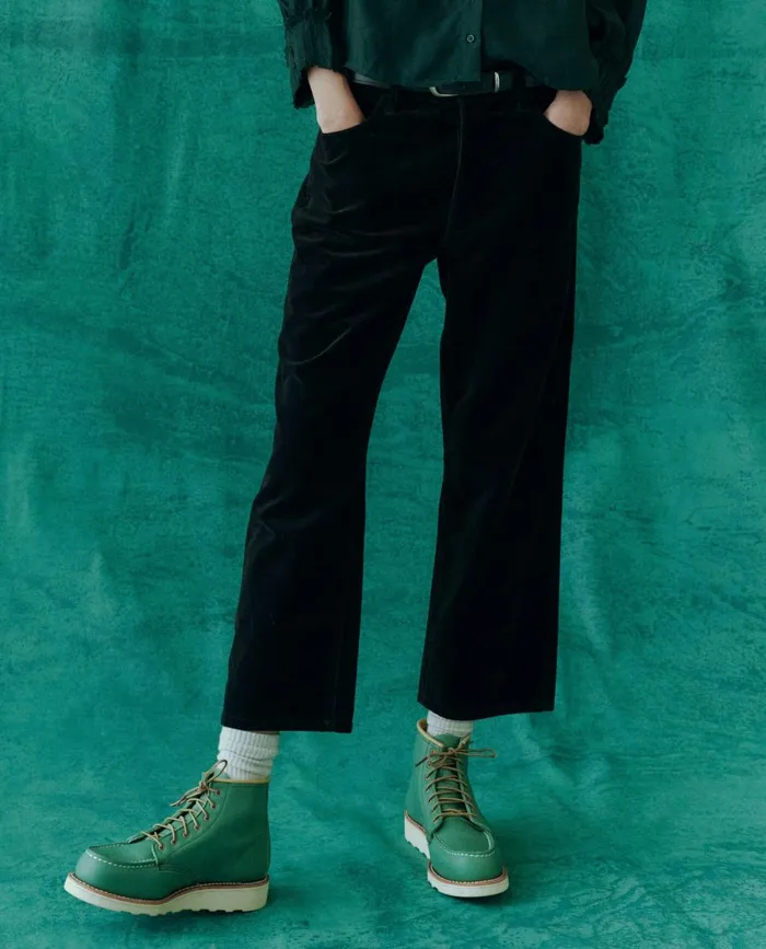 Pants Women The Great The Velvet Wayne Jean Black