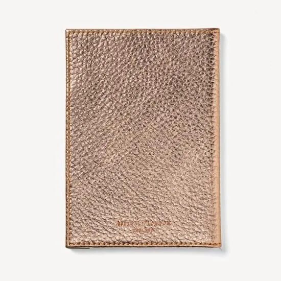 Passport Cover Champagne Pebble Women Aspinal Of London Passport Covers