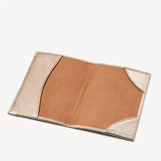 Passport Cover Champagne Pebble Women Aspinal Of London Passport Covers