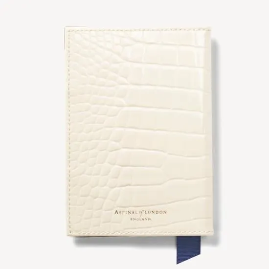 Passport Cover Ivory Patent Croc Women Aspinal Of London Passport Covers