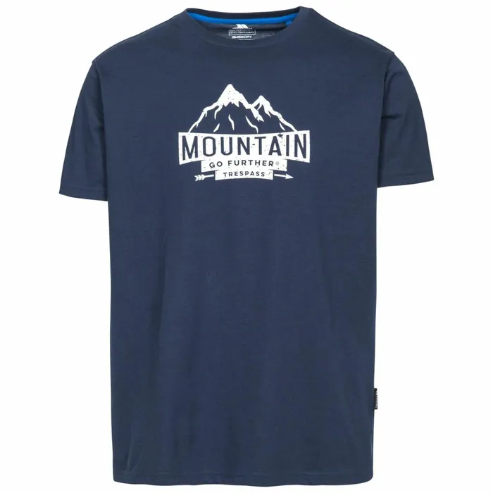 Peaked Quick Dry Casual TShirt Navy Men Trespass TShirts