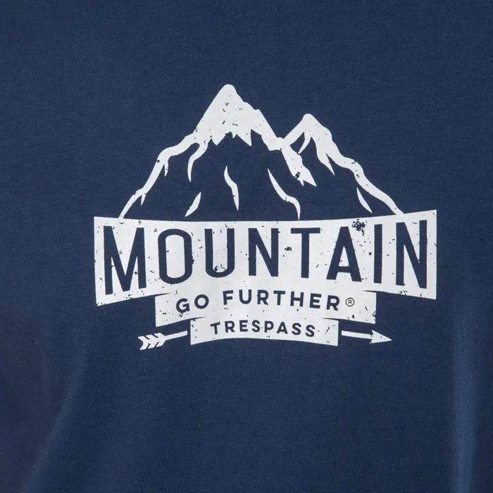 Peaked Quick Dry Casual TShirt Navy Men Trespass TShirts