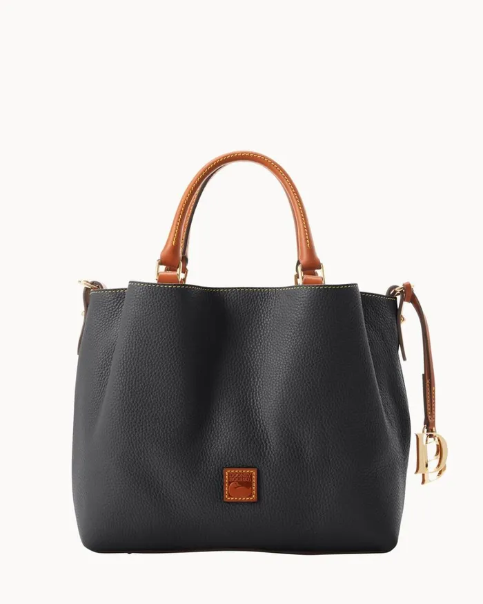 Pebble Grain Barlow Black Women Dooney and Bourke Satchels