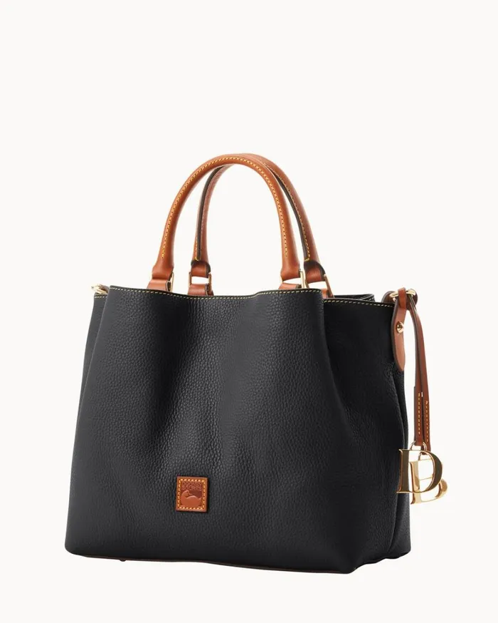 Pebble Grain Barlow Black Women Dooney and Bourke Satchels Pebble Grain Barlow Black Women Dooney and Bourke Satchels