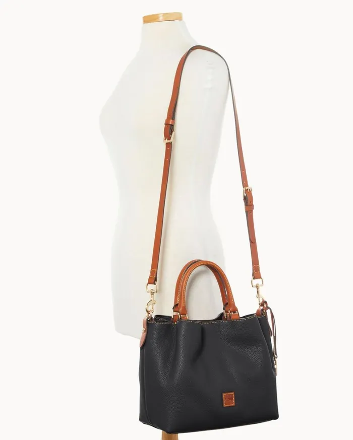 Pebble Grain Barlow Black Women Dooney and Bourke Satchels Pebble Grain Barlow Black Women Dooney and Bourke Satchels