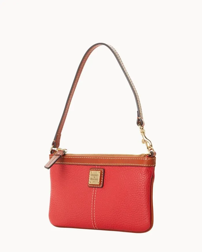 Pebble Grain Large Slim Wristlet Red Women Dooney and Bourke Wallets Pebble Grain Large Slim Wristlet Red Women Dooney and Bourke Wallets