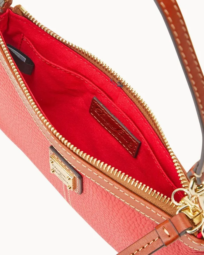 Pebble Grain Large Slim Wristlet Red Women Dooney and Bourke Wallets Pebble Grain Large Slim Wristlet Red Women Dooney and Bourke Wallets
