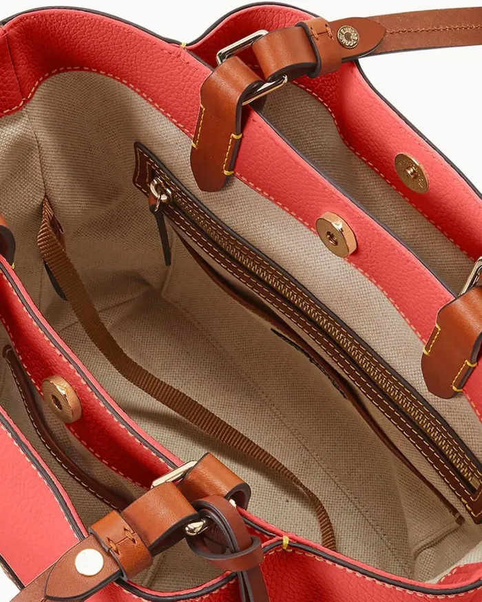 Pebble Grain Small Flynn Geranium Women Dooney and Bourke Mini Bags Pebble Grain Small Flynn Geranium Women Dooney and Bourke Mini Bags